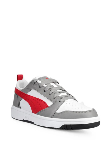  Puma Kids Baskets à Patch Logo - Blanc 