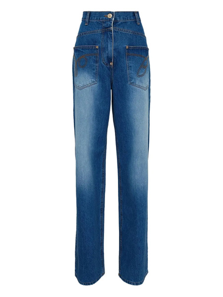  Pushbutton Jean Re-puzzled - Bleu 
