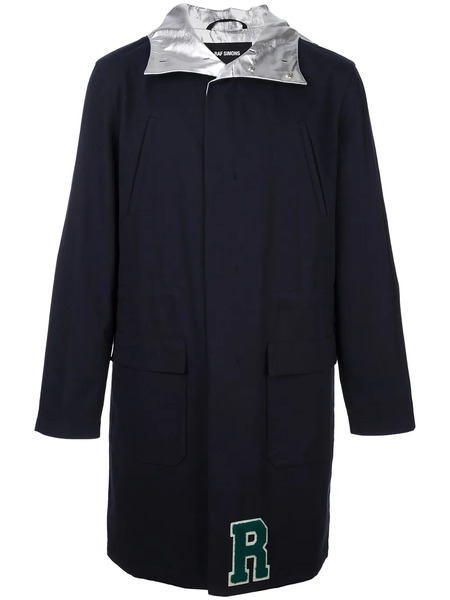  Raf Simons Unlined Metallic Inner Parka - Bleu 
