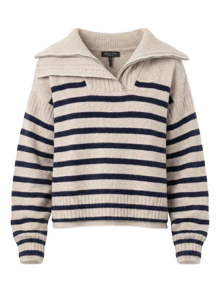  Rag & Bone Pull à Rayures - Tons Neutres 