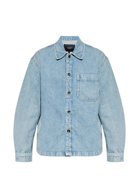  Rag & Bone Veste Astor En Jean - Bleu 