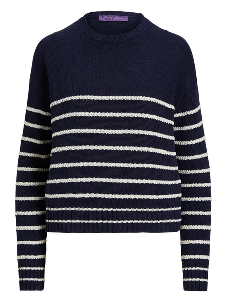  Ralph Lauren Collection Pull à Rayures - Bleu 