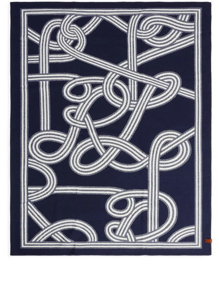  Ralph Lauren Home Couverture En Maille à Logo - Bleu 