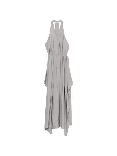  Rame Robe Asymétrique à Dos-nu - Gris 