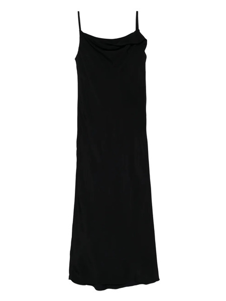  Recto Robe Drapery Neckline Slip - Noir 