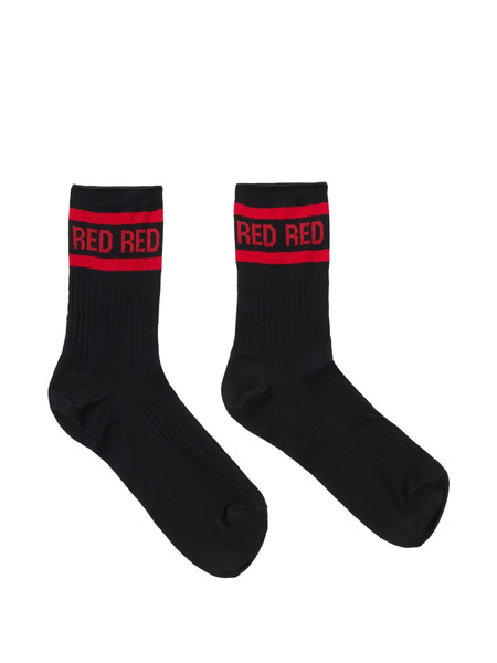  Red Valentino Chaussettes à Rayures - Noir 