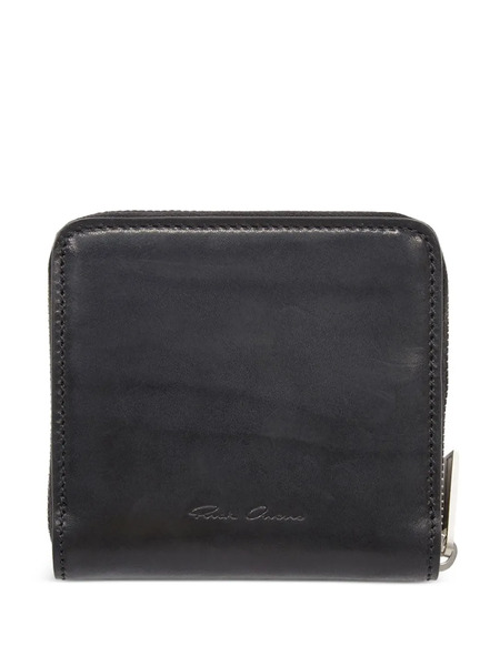  Rick Owens Logo-plaque Zip-around Wallet - Noir 