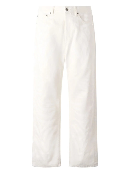  Roberto Cavalli Jean Skinny à Imprimé Zèbre - Blanc 