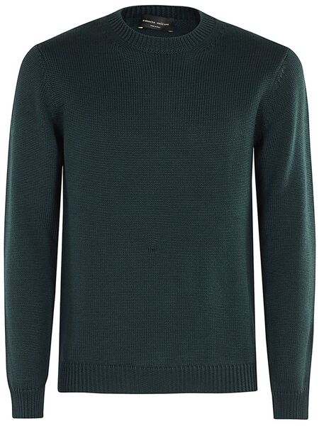  Roberto Collina Pull En Maille Fine - Vert 