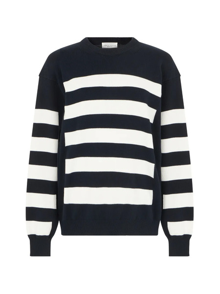  Roberto Collina Pull Rayé - Bleu 
