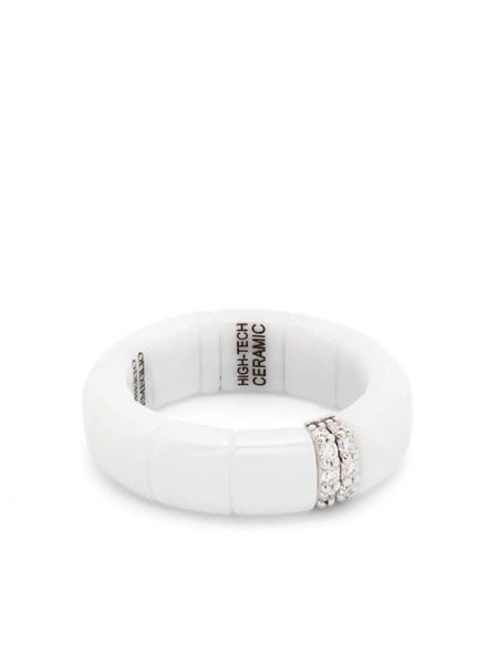  Roberto Demeglio Bague En Or Blanc 18ct Pavée De Diamants - Argent 