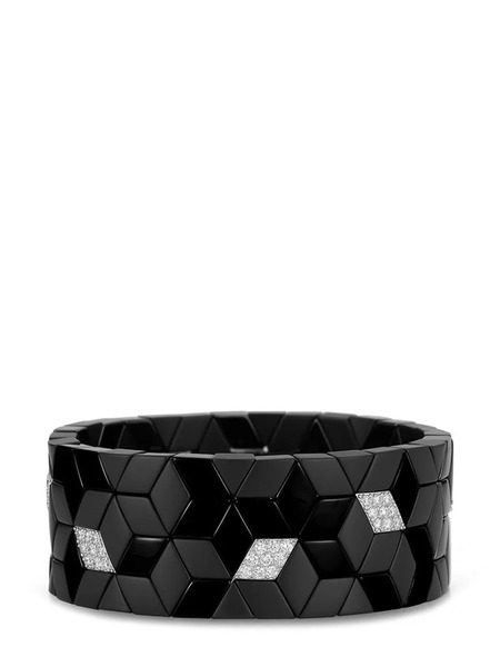  Roberto Demeglio Bracelet En Céramique Serti De Diamants - Blanc 