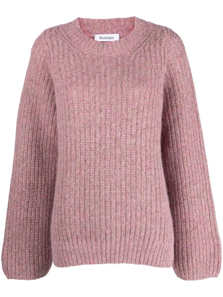  Rodebjer Pull En Maille à Design Côtelé - Rose 