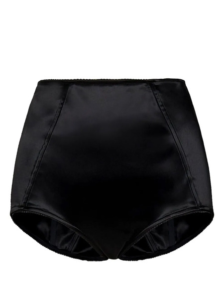  Room76 Culotte Satinée à Taille Haute - Noir 