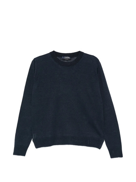  's Max Mara Pull Fervore à Manches Longues - Bleu 