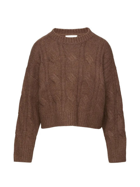  Sablyn Pull En Maille Torsadée - Marron 