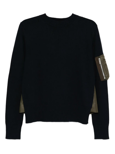  Sacai Pull à Patch En Nylon - Bleu 
