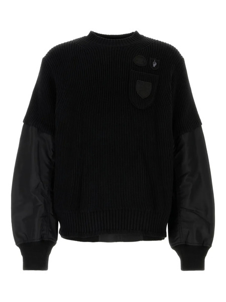  Sacai Pull Gonz à Patchs - 001|black 