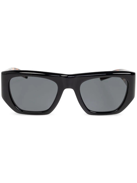  Saint Laurent Eyewear Lunettes De Soleil à Logo Imprimé - Noir 
