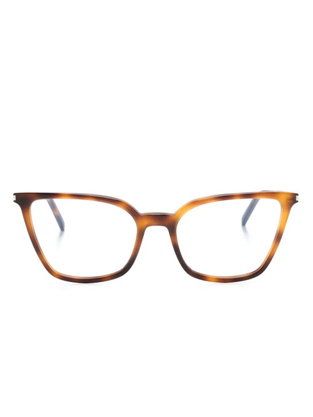  Saint Laurent Eyewear Lunettes De Vue à Monture Papillon - Marron 