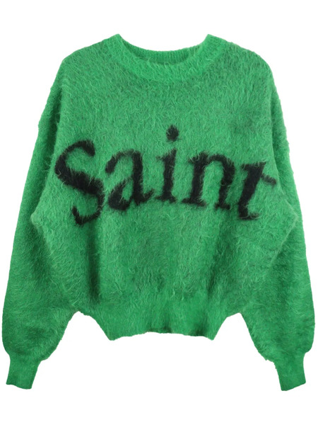 Saint Mxxxxxx Pull En Maille Losanges - Vert 