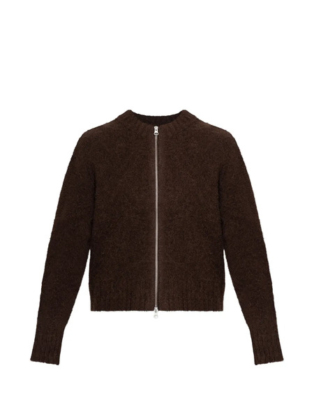  Samsoe Samsoe Cardigan à Fermeture Zippée - Marron 