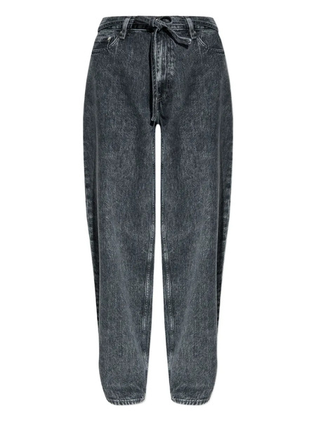  Samsoe Samsoe Jean à Patch Logo - Gris 