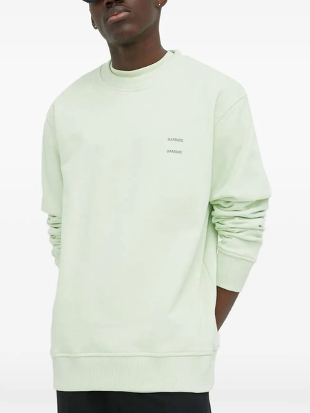  Samsoe Samsoe Pull à Détail Logo - Vert 