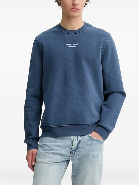  Samsoe Samsoe Sweat à Logo - Bleu 