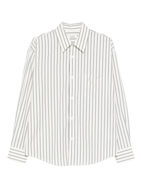  Sandro Cardigan à Rayures - Blanc 
