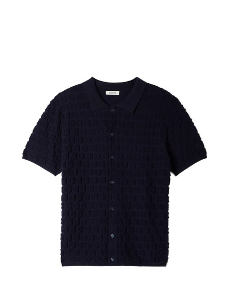  Sandro Cardigan En Jacquard - Bleu 