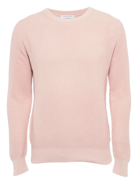  Sandro Pull à Bords Nervurés - Rose 