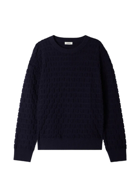  Sandro Pull En Jacquard - Bleu 