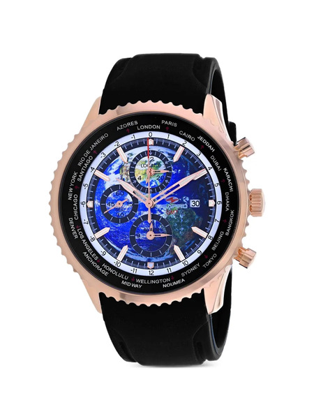  Seapro Montre Meridian World Timer 47 Mm - Bleu 