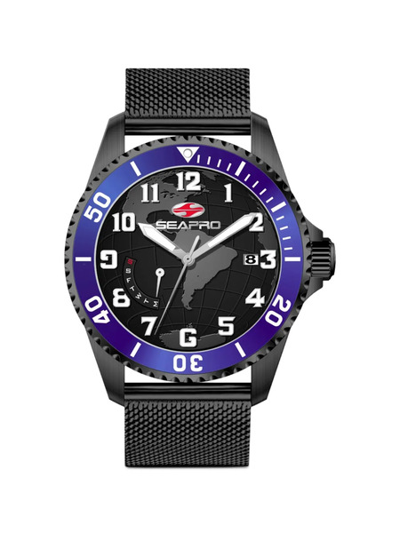  Seapro Montre Voyager 42 Mm - Noir 