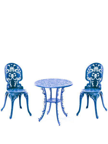  Seletti Table Et Chaises De Jardin Industry Collection En Aluminium - Bleu 