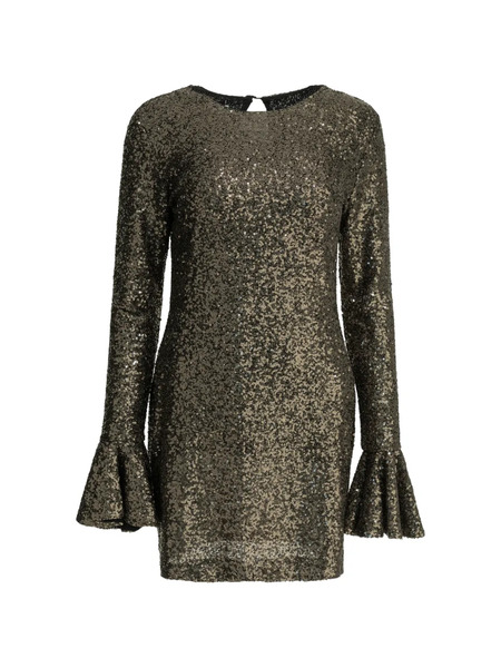  Semper Robe Courte à Sequins - Marron 