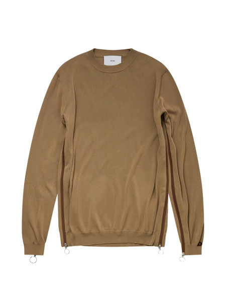  Setchu Pull à Détails De Zips - Marron 