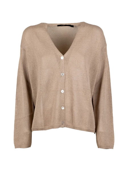  Seventy Cardigan à Col V - Marron 
