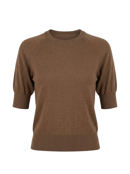  Simone Rocha Puff-sleeve Sweater - Marron 