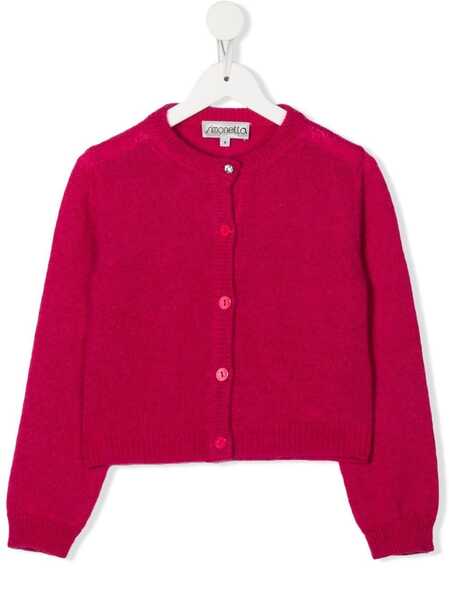  Simonetta Cardigan En Maille Fine - Rose 