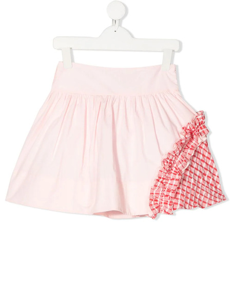 Simonetta Minijupe évasée à Design Patchwork - Rose 
