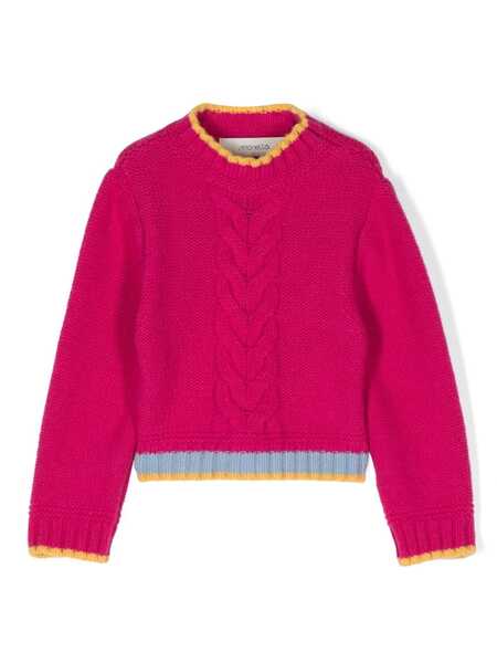  Simonetta Pull à Bords Rayés - Rose 
