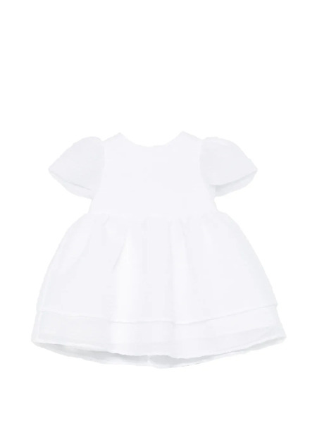  Simonetta Robe à Design Superposé - Blanc 
