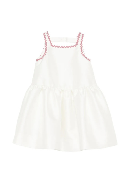  Simonetta Robe à Volants - Blanc 