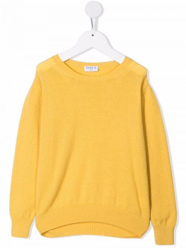  Siola Pull En Maille Fine - Jaune 