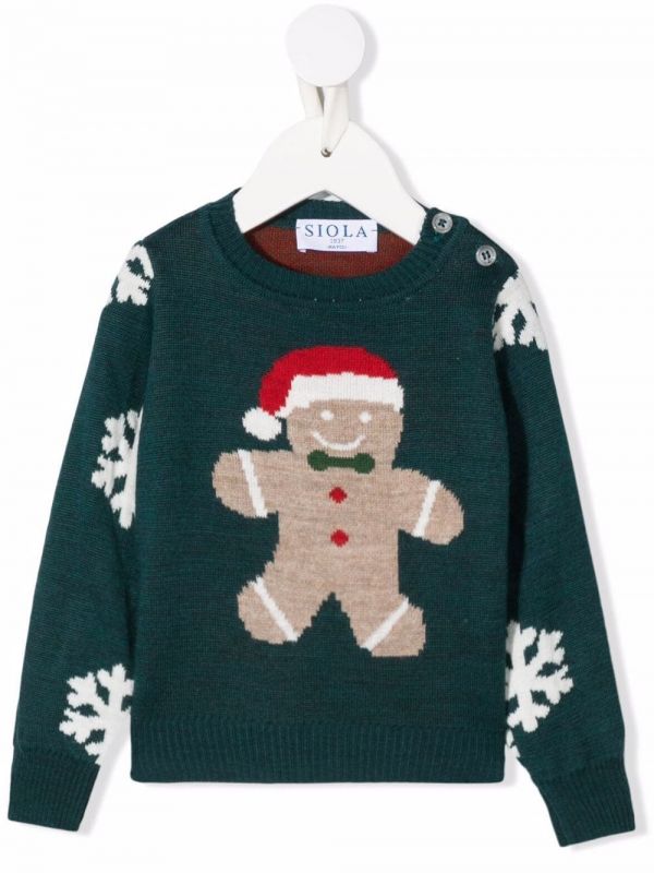  Siola Pull En Maille Intarsia - Vert 