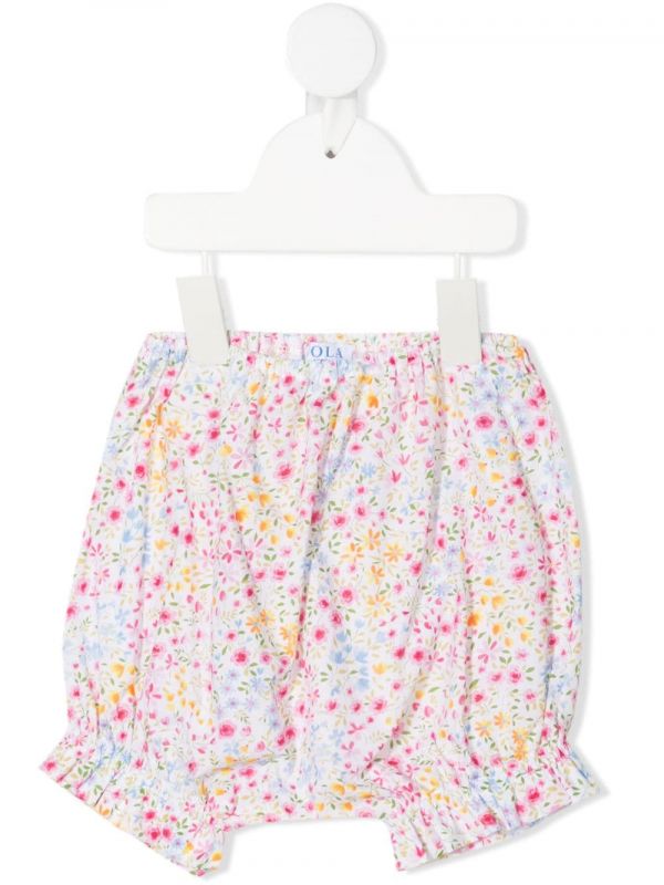  Siola Short à Fleurs - Tons Neutres 