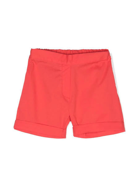  Siola Short En Coton à Taille élastiquée - Rouge 