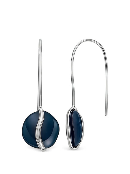  Skagen Boucles D'oreilles Pendantes Sofie à Design Rond - Argent 